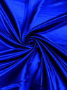 Heavy Shiny Bridal Satin Polyester Fabric - Solid Glossy Finish, 58" Width (1 Yard)