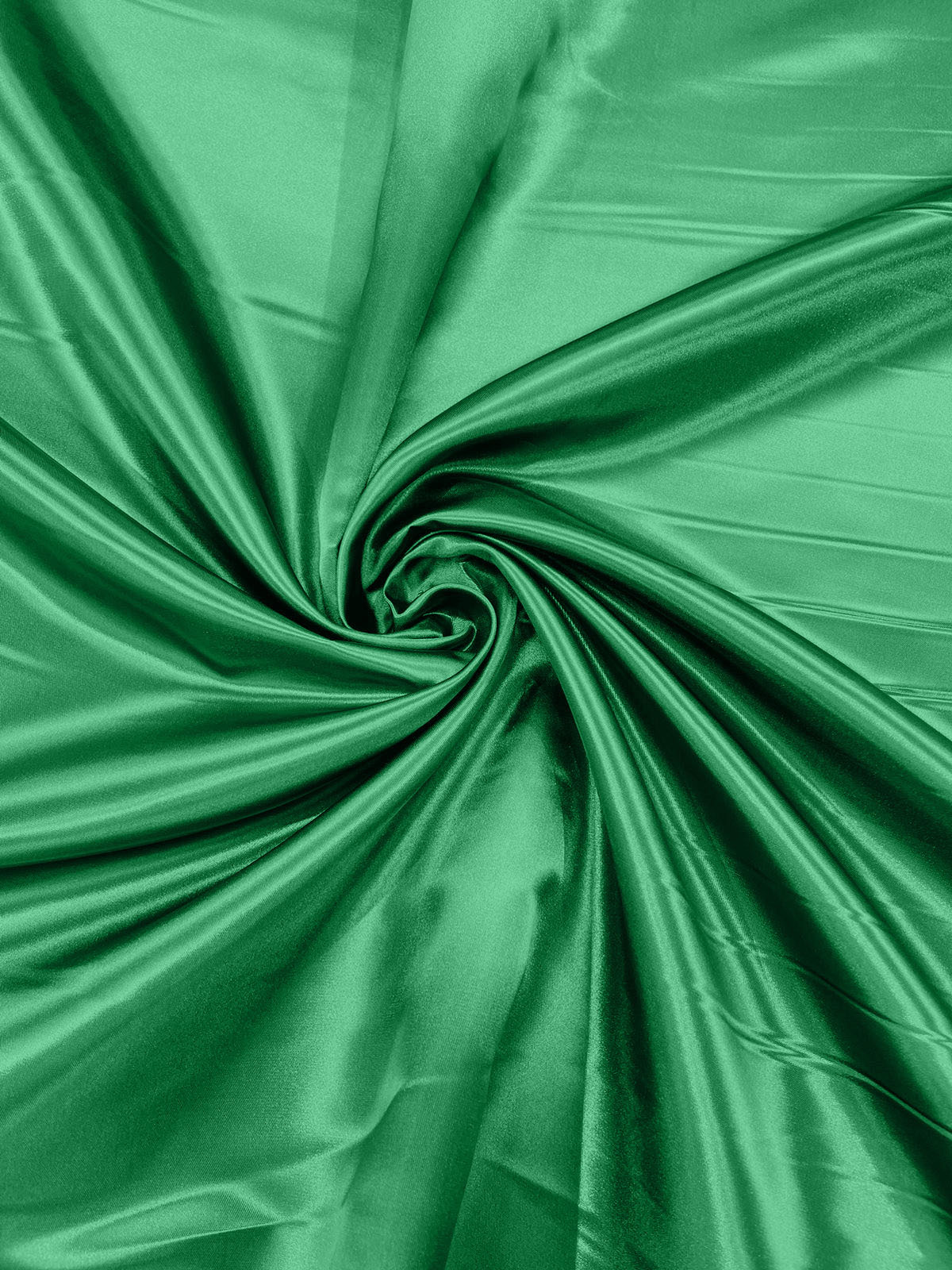Heavy Shiny Bridal Satin Polyester Fabric - Solid Glossy Finish, 58" Width (1 Yard)