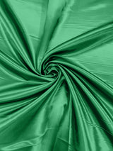 Heavy Shiny Bridal Satin Polyester Fabric - Solid Glossy Finish, 58" Width (1 Yard)