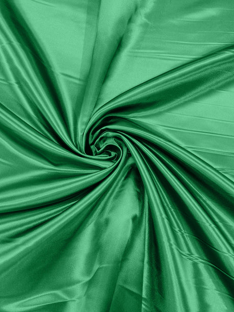 Heavy Shiny Bridal Satin Polyester Fabric - Solid Glossy Finish, 58" Width (1 Yard)