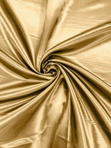 Heavy Shiny Bridal Satin Polyester Fabric - Solid Glossy Finish, 58" Width (1 Yard)