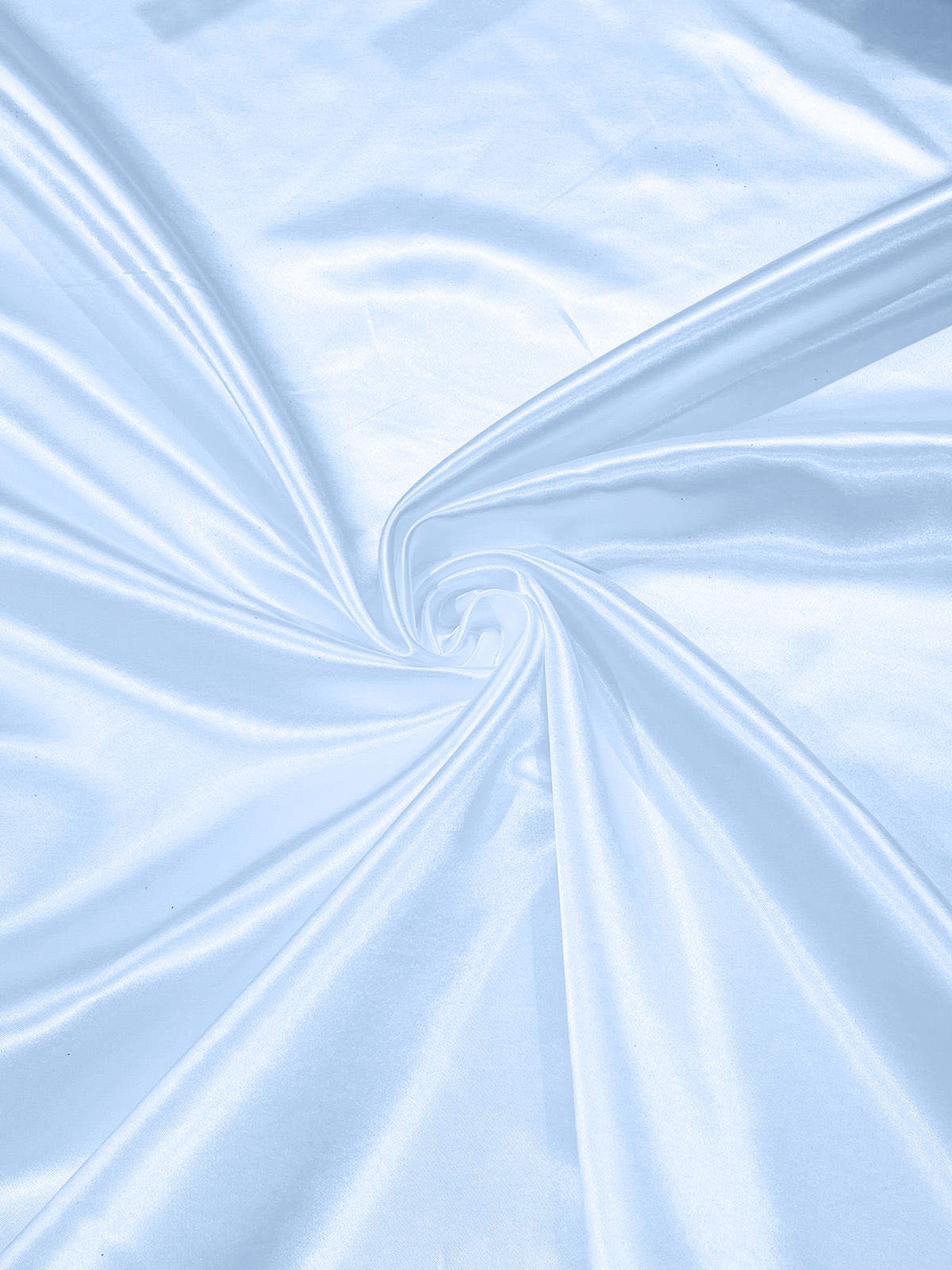Heavy Shiny Bridal Satin Polyester Fabric - Solid Glossy Finish, 58" Width (1 Yard)