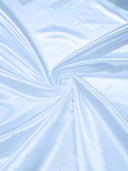 Heavy Shiny Bridal Satin Polyester Fabric - Solid Glossy Finish, 58" Width (1 Yard)