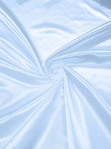 Heavy Shiny Bridal Satin Polyester Fabric - Solid Glossy Finish, 58" Width (1 Yard)