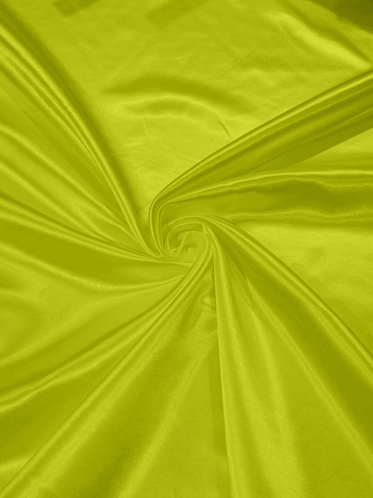 Heavy Shiny Bridal Satin Polyester Fabric - Solid Glossy Finish, 58" Width (1 Yard)