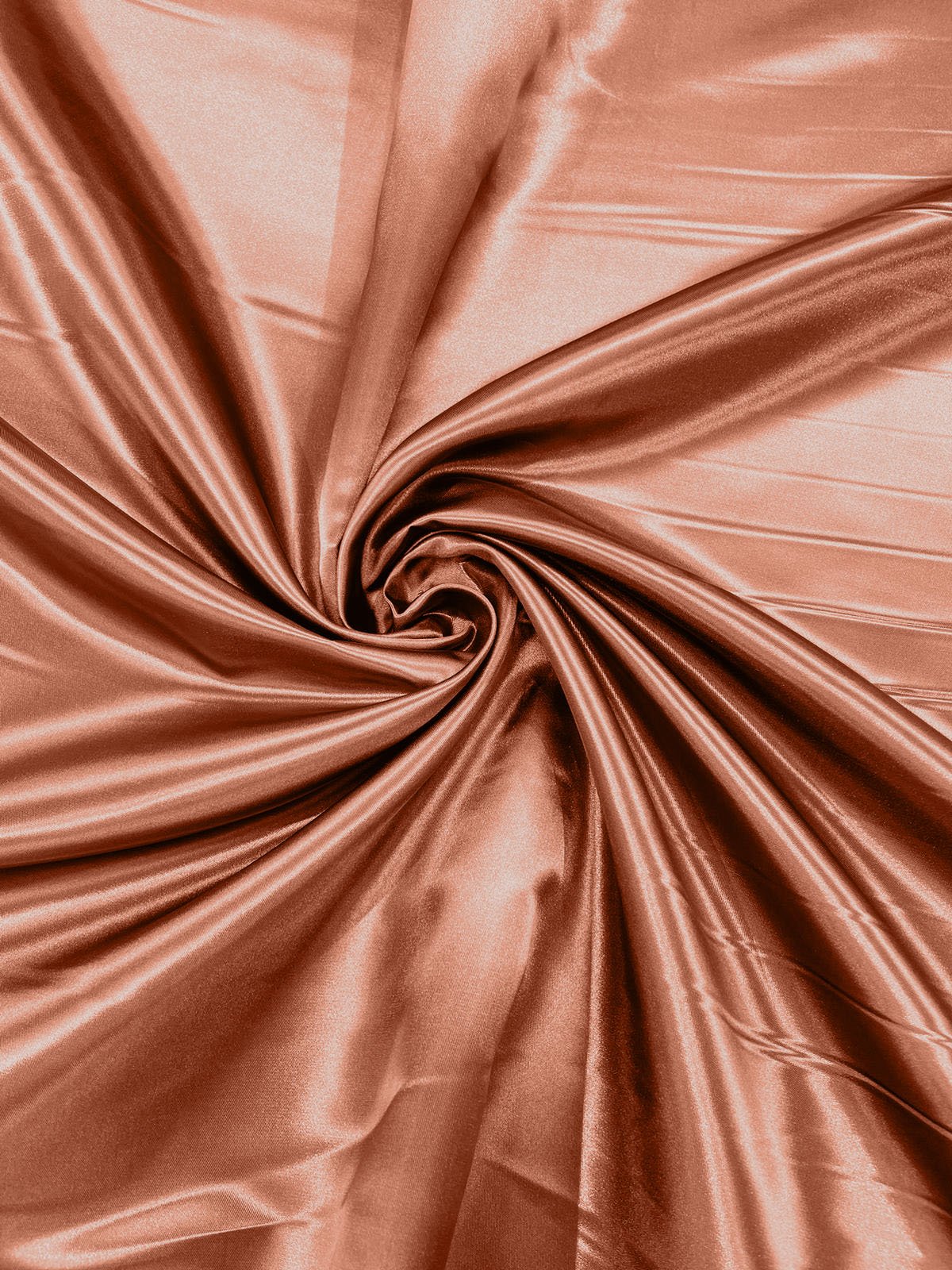 Heavy Shiny Bridal Satin Polyester Fabric - Solid Glossy Finish, 58" Width (1 Yard)