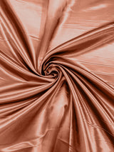 Heavy Shiny Bridal Satin Polyester Fabric - Solid Glossy Finish, 58" Width (1 Yard)