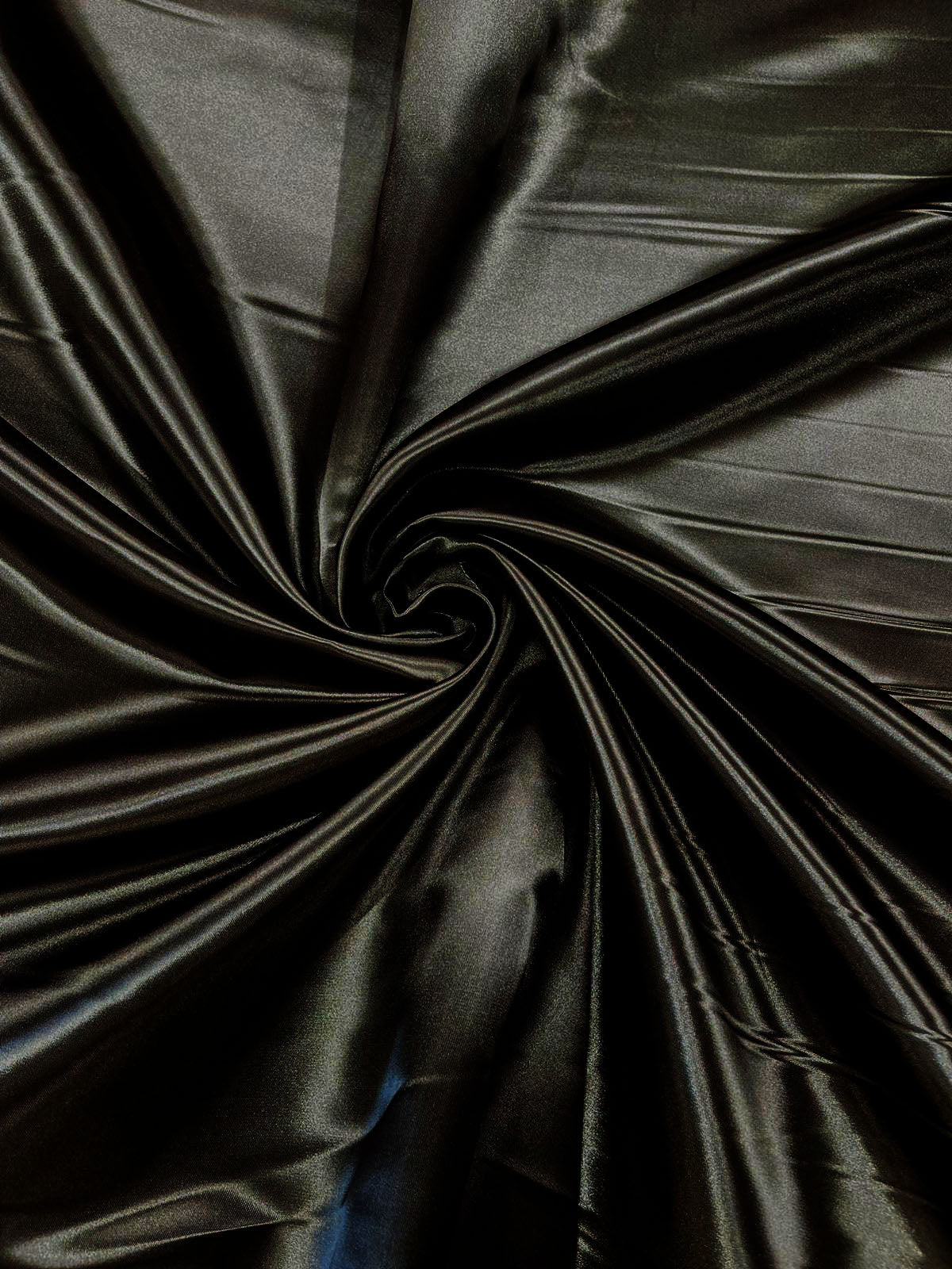 Heavy Shiny Bridal Satin Polyester Fabric - Solid Glossy Finish, 58" Width (1 Yard)