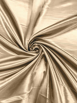 Heavy Shiny Bridal Satin Polyester Fabric - Solid Glossy Finish, 58" Width (1 Yard)