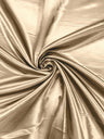 Heavy Shiny Bridal Satin Polyester Fabric - Solid Glossy Finish, 58" Width (1 Yard)