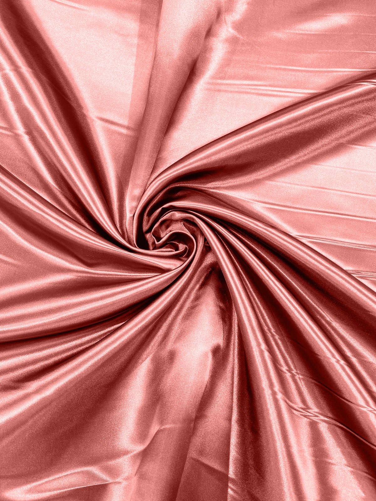 Heavy Shiny Bridal Satin Polyester Fabric - Solid Glossy Finish, 58" Width (1 Yard)