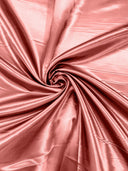 Heavy Shiny Bridal Satin Polyester Fabric - Solid Glossy Finish, 58" Width (1 Yard)