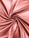 Heavy Shiny Bridal Satin Polyester Fabric - Solid Glossy Finish, 58" Width (1 Yard)