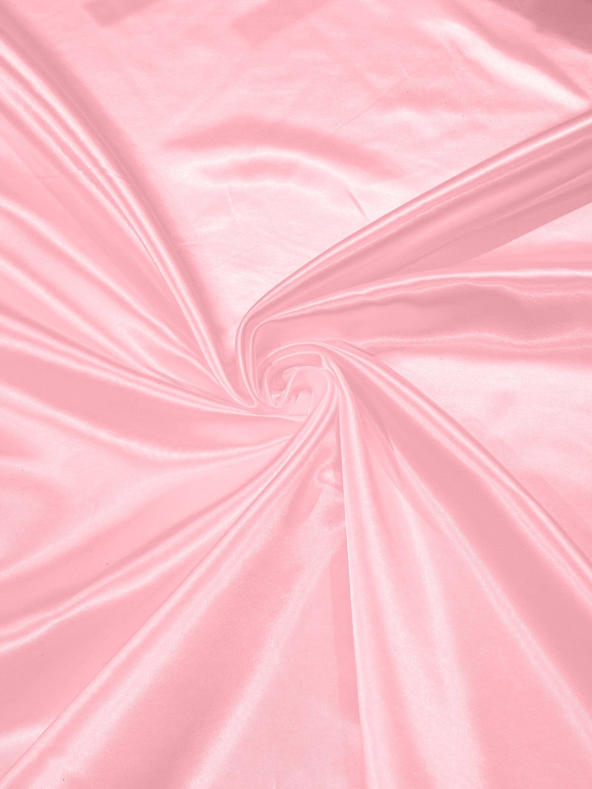 Heavy Shiny Bridal Satin Polyester Fabric - Solid Glossy Finish, 58" Width (1 Yard)