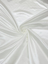 Heavy Shiny Bridal Satin Polyester Fabric - Solid Glossy Finish, 58" Width (1 Yard)
