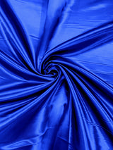 Heavy Shiny Bridal Satin Polyester Fabric - Solid Glossy Finish, 58" Width (1 Yard)