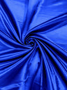 Heavy Shiny Bridal Satin Polyester Fabric - Solid Glossy Finish, 58" Width (1 Yard)