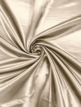 Heavy Shiny Bridal Satin Polyester Fabric - Solid Glossy Finish, 58" Width (1 Yard)