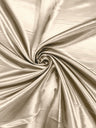 Heavy Shiny Bridal Satin Polyester Fabric - Solid Glossy Finish, 58" Width (1 Yard)