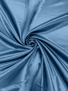 Heavy Shiny Bridal Satin Polyester Fabric - Solid Glossy Finish, 58" Width (1 Yard)