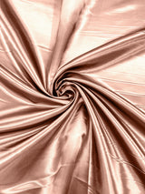 Heavy Shiny Bridal Satin Polyester Fabric - Solid Glossy Finish, 58" Width (1 Yard)