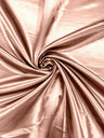 Heavy Shiny Bridal Satin Polyester Fabric - Solid Glossy Finish, 58" Width (1 Yard)