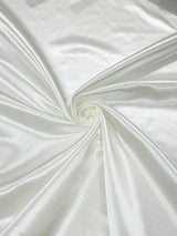 Heavy Shiny Bridal Satin Polyester Fabric - Solid Glossy Finish, 58" Width (1 Yard)