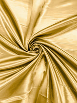 Heavy Shiny Bridal Satin Polyester Fabric - Solid Glossy Finish, 58" Width (1 Yard)