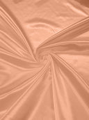 Heavy Shiny Bridal Satin Polyester Fabric - Solid Glossy Finish, 58" Width (1 Yard)