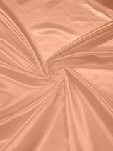 Heavy Shiny Bridal Satin Polyester Fabric - Solid Glossy Finish, 58" Width (1 Yard)