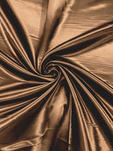 Heavy Shiny Bridal Satin Polyester Fabric - Solid Glossy Finish, 58" Width (1 Yard)