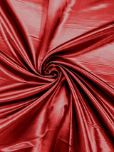 Heavy Shiny Bridal Satin Polyester Fabric - Solid Glossy Finish, 58" Width (1 Yard)