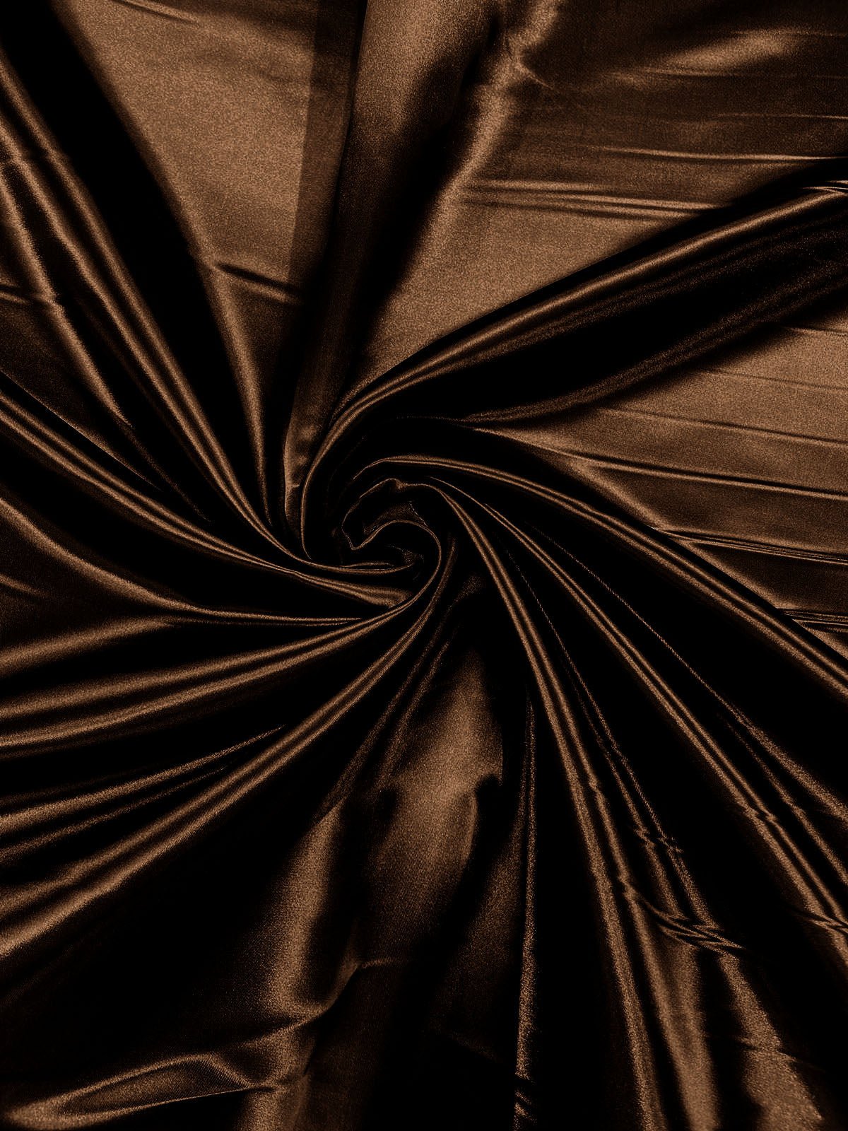 Heavy Shiny Bridal Satin Polyester Fabric - Solid Glossy Finish, 58" Width (1 Yard)