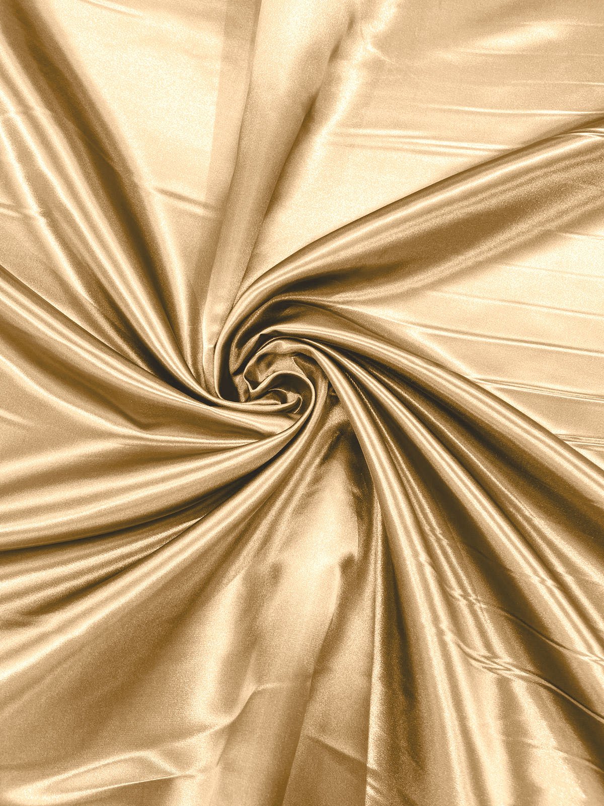 Heavy Shiny Bridal Satin Polyester Fabric - Solid Glossy Finish, 58" Width (1 Yard)