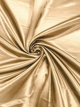 Heavy Shiny Bridal Satin Polyester Fabric - Solid Glossy Finish, 58" Width (1 Yard)