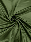 Heavy Shiny Bridal Satin Polyester Fabric - Solid Glossy Finish, 58" Width (1 Yard)