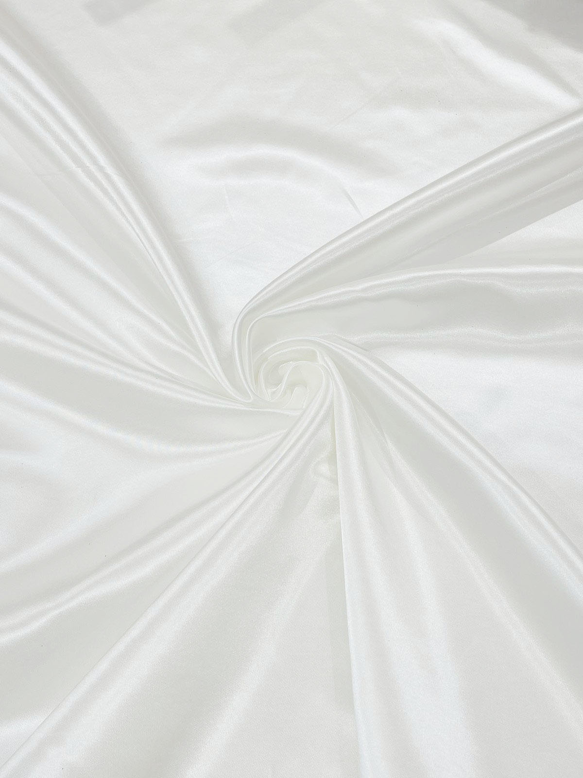 Heavy Shiny Bridal Satin Polyester Fabric - Solid Glossy Finish, 58" Width (1 Yard)