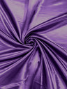 Heavy Shiny Bridal Satin Polyester Fabric - Solid Glossy Finish, 58" Width (1 Yard)
