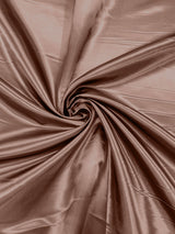 Heavy Shiny Bridal Satin Polyester Fabric - Solid Glossy Finish, 58" Width (1 Yard)