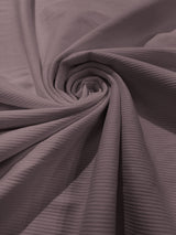 Heavy Rib Stretches Knit Rayon Spandex Fabric - Ribbed Stretch Knit, 54" Width (1 Yard)