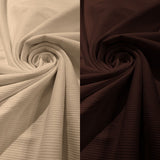 Heavy Rib Stretches Knit Rayon Spandex Fabric - Ribbed Stretch Knit, 54" Width (1 Yard)