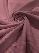 Heavy Rib Stretches Knit Rayon Spandex Fabric - Ribbed Stretch Knit, 54" Width (1 Yard)