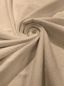 Heavy Rib Stretches Knit Rayon Spandex Fabric - Ribbed Stretch Knit, 54" Width (1 Yard)