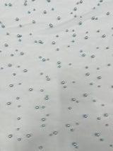 Heavy Scattered Pearls Studded Mesh Pearl Mesh Fabric - Scattered Pearls, 58" Wide (1 Yard)