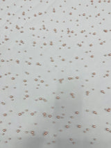 Heavy Scattered Pearls Studded Mesh Pearl Mesh Fabric - Scattered Pearls, 58" Wide (1 Yard)