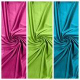 Deluxe Heavy Shiny Polyester Spandex Fabric - 58" Width, Shiny Finish (1 Yard)