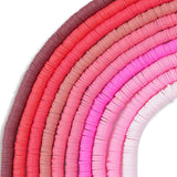 Heishi Polymer Clay Disc Beads 6mm - Dusty Rose (3200 beads - 10 Strands 15")