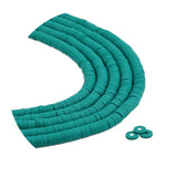 Heishi Polymer Clay Disc Beads 6mm - Emerald Green (3200 beads - 10 Strands 15")