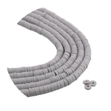 Heishi Polymer Clay Disc Beads 6mm - Light Gray (3200 beads - 10 Strands 15")
