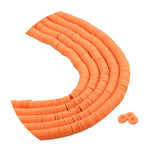 Heishi Polymer Clay Disc Beads 6mm- Mango Orange (3200 beads - 10 Strands 15")